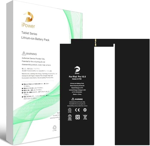 Amazon | iPower for iPad Pro 10.5 バッテリー交換 容量8134mAh A1798